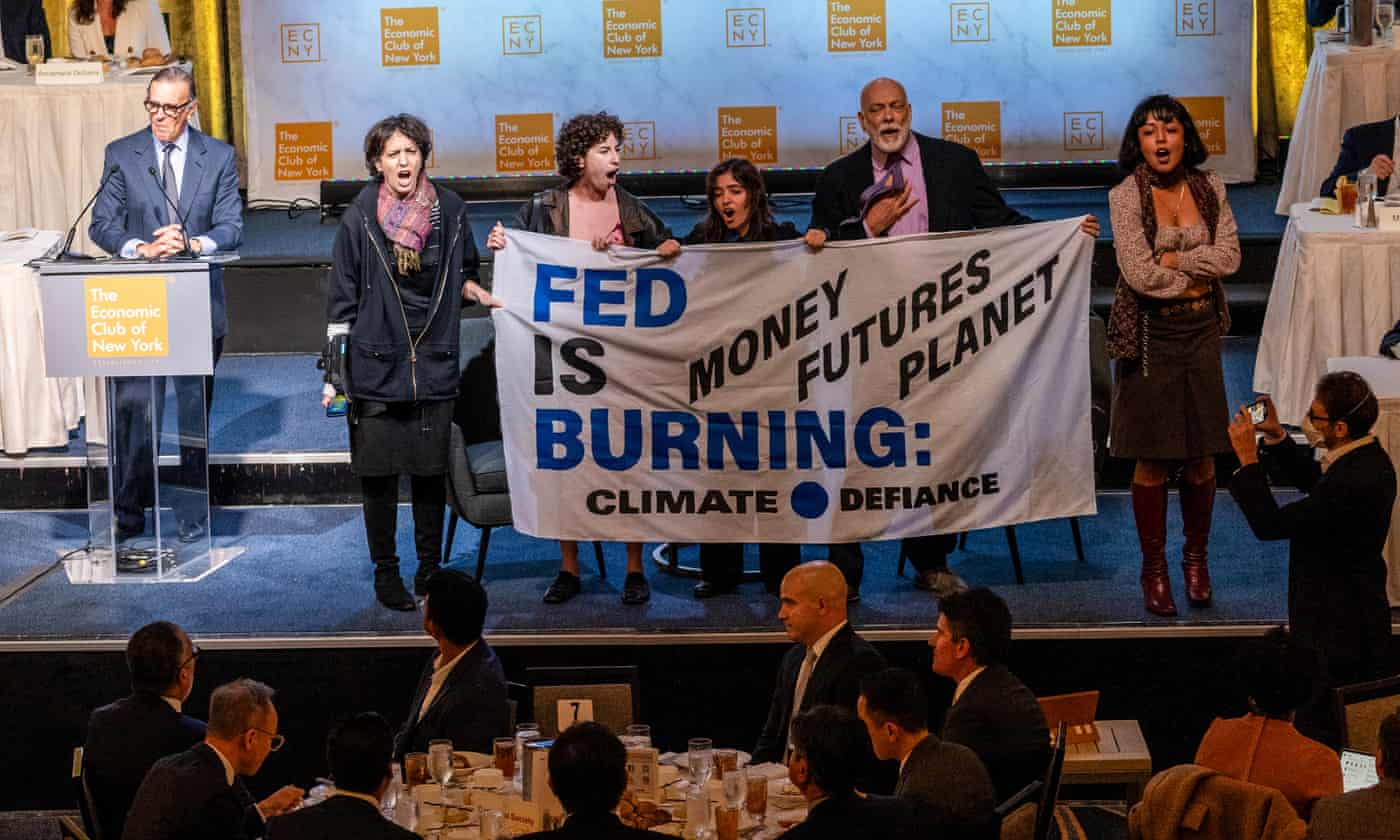 New breed of climate protesters vows to take fight to ‘cowards’ of US politics